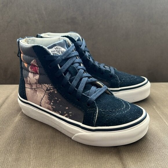 Vans Sk8-Hi Zip Shark Attack Sz 11 - Picture 1 of 10